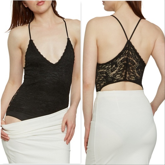 Tops - Black lace bodysuit